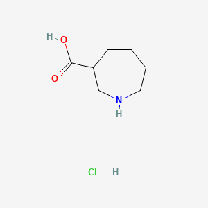 Azepane-3-carboxylic acid hydrochloride chemical structure (CAS 2007916-48-3)