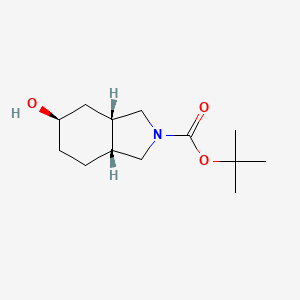 (3aS,5R,7aR)-rel-tert-Butyl 5-hydroxyhexahydro-1H-isoindole-2(3H)-carboxylate chemical structure (CAS 2007919-65-3)