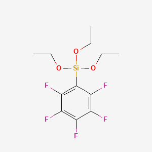 Triethoxy(perfluorophenyl)silane chemical structure (CAS 20083-34-5)