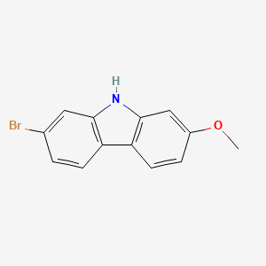 2-Bromo-7-methoxy-9H-carbazole chemical structure (CAS 200878-50-8)