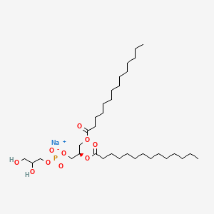 Sodium (R)-2,3-bis(tetradecanoyloxy)propyl (2,3-dihydroxypropyl) phosphate chemical structure (CAS 200880-40-6)