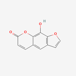 9-Hydroxy-7H-furo[3,2-g]chromen-7-one chemical structure (CAS 2009-24-7)