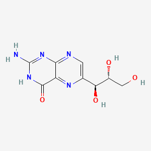2-Amino-6-((1S,2R)-1,2,3-trihydroxypropyl)pteridin-4(3H)-one chemical structure (CAS 2009-64-5)