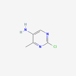 2-Chloro-4-methylpyrimidin-5-amine chemical structure (CAS 20090-69-1)