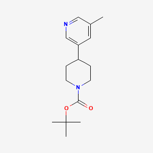 tert-Butyl 4-(5-methylpyridin-3-yl)piperidine-1-carboxylate chemical structure (CAS 2009039-82-9)