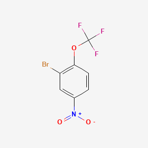 2-Bromo-4-nitro-1-(trifluoromethoxy)benzene chemical structure (CAS 200958-40-3)
