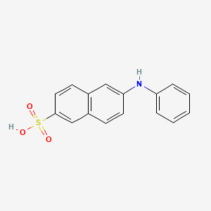 6-(Phenylamino)naphthalene-2-sulfonic acid chemical structure (CAS 20096-53-1)