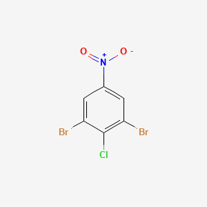 1,3-Dibromo-2-chloro-5-nitrobenzene chemical structure (CAS 20098-47-9)