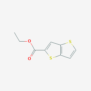 Ethyl thieno[3,2-b]thiophene-2-carboxylate chemical structure (CAS 201004-08-2)
