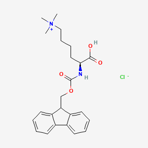 Fmoc-Lys(Me)3-OH Chloride chemical structure (CAS 201004-29-7)