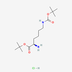 H-D-Lys(Boc)-OtBu.HCl chemical structure (CAS 201007-86-5)