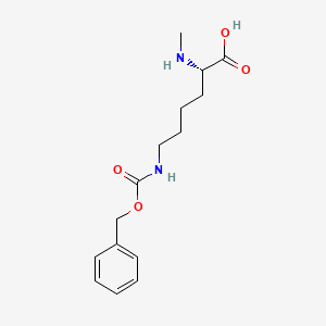 (S)-6-(((Benzyloxy)carbonyl)amino)-2-(methylamino)hexanoic acid chemical structure (CAS 201016-22-0)