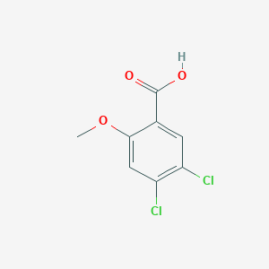 4,5-Dichloro-2-methoxybenzoic acid chemical structure (CAS 201150-65-4)