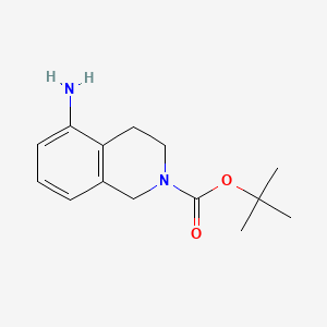 tert-Butyl 5-amino-3,4-dihydroisoquinoline-2(1H)-carboxylate chemical structure (CAS 201150-73-4)