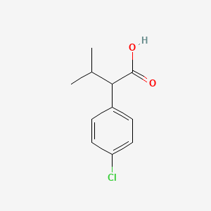 2-(4-Chlorophenyl)-3-methylbutanoic acid chemical structure (CAS 2012-74-0)
