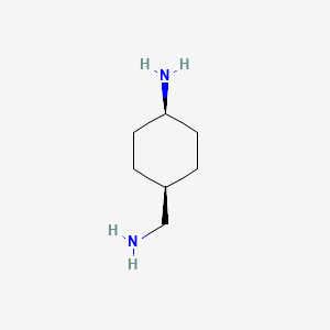 trans-4-(Aminomethyl)cyclohexan-1-amine chemical structure (CAS 201211-54-3)