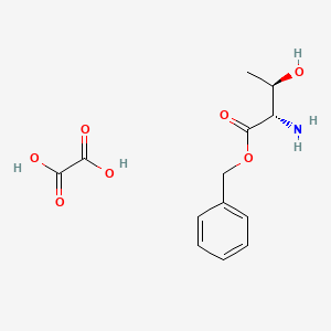 (2S,3R)-Benzyl 2-amino-3-hydroxybutanoate oxalate chemical structure (CAS 201274-07-9)