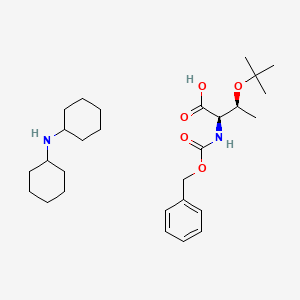 Dicyclohexylamine N-((benzyloxy)carbonyl)-O-(tert-butyl)-D-threoninate chemical structure (CAS 201275-65-2)