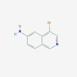 4-Bromoisoquinolin-6-amine chemical structure (CAS 2013582-86-8)