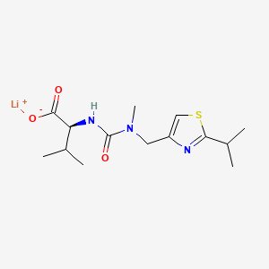 Lithium (((2-isopropylthiazol-4-yl)methyl)(methyl)carbamoyl)-L-valinate chemical structure (CAS 201409-23-6)
