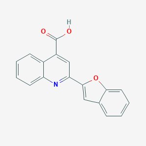 2-(Benzofuran-2-yl)quinoline-4-carboxylic acid chemical structure (CAS 20146-23-0)