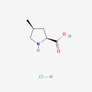 (2S,4S)-4-Methylpyrrolidine-2-carboxylic acid monohydrochloride chemical structure (CAS 201481-62-1)