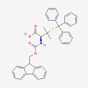 Fmoc-D-Pen(Trt)-OH chemical structure (CAS 201532-01-6)