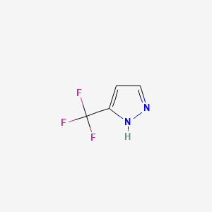 3-(Trifluoromethyl)-1H-pyrazole chemical structure (CAS 20154-03-4)