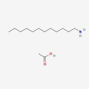 Dodecylamineacetate chemical structure (CAS 2016-56-0)
