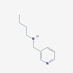 N-(Pyridin-3-ylmethyl)butan-1-amine chemical structure (CAS 20173-12-0)