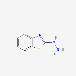 2-Hydrazinyl-4-methylbenzo[d]thiazole chemical structure (CAS 20174-68-9)