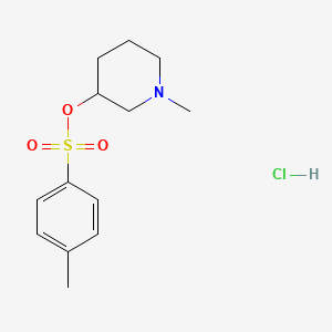 1-Methylpiperidin-3-yl 4-methylbenzenesulfonate hydrochloride chemical structure (CAS 20177-93-9)