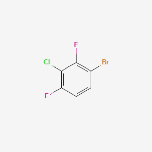 1-Bromo-3-chloro-2,4-difluorobenzene chemical structure (CAS 201849-13-0)