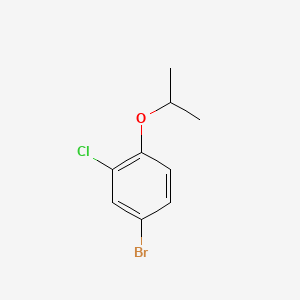 4-Bromo-2-chloro-1-isopropoxybenzene chemical structure (CAS 201849-21-0)