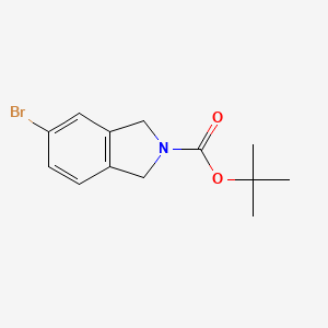 tert-Butyl 5-bromoisoindoline-2-carboxylate chemical structure (CAS 201940-08-1)