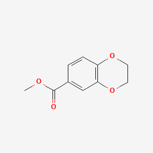 Methyl 1,4-Benzodioxan-6-carboxylate chemical structure (CAS 20197-75-5)