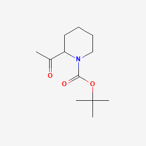 tert-Butyl 2-acetylpiperidine-1-carboxylate chemical structure (CAS 201991-24-4)
