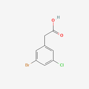 2-(3-Bromo-5-chlorophenyl)acetic acid chemical structure (CAS 202001-01-2)