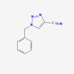 1-Benzyl-1H-1,2,3-triazole-4-carbonitrile chemical structure (CAS 202003-07-4)
