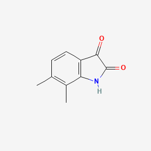 6,7-Dimethylindoline-2,3-dione chemical structure (CAS 20205-43-0)