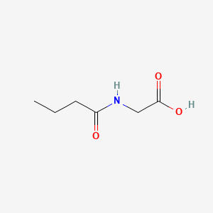 2-Butanamidoacetic acid chemical structure (CAS 20208-73-5)