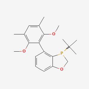 (S)-3-(tert-Butyl)-4-(2,6-dimethoxy-3,5-dimethylphenyl)-2,3-dihydrobenzo[d][1,3]oxaphosphole chemical structure (CAS 2021202-03-7)