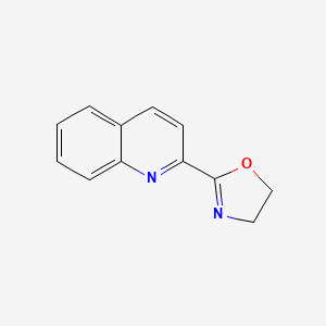 2-(Quinolin-2-yl)-4,5-dihydrooxazole chemical structure (CAS 202191-12-6)