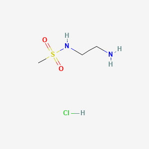 N-(2-Aminoethyl)methanesulfonamide hydrochloride chemical structure (CAS 202197-61-3)