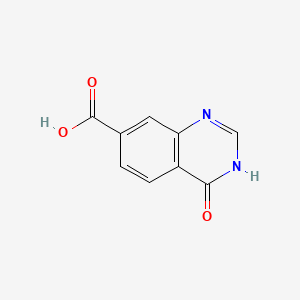 4-Oxo-3,4-dihydroquinazoline-7-carboxylic acid chemical structure (CAS 202197-73-7)