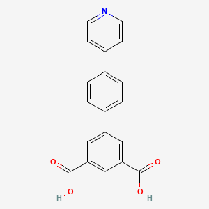 4'-(Pyridin-4-yl)-[1,1'-biphenyl]-3,5-dicarboxylic acid chemical structure (CAS 2022152-71-0)