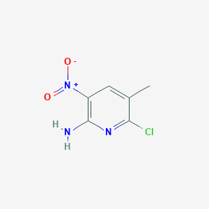 6-Chloro-5-methyl-3-nitropyridin-2-amine chemical structure (CAS 202217-19-4)