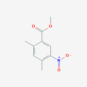 Methyl 2,4-dimethyl-5-nitrobenzoate chemical structure (CAS 202264-66-2)