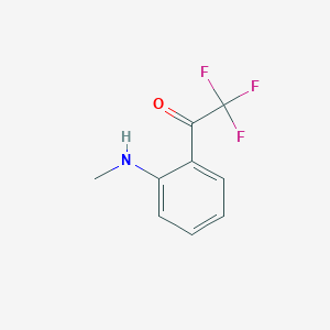 2,2,2-Trifluoro-1-(2-(methylamino)phenyl)ethanone chemical structure (CAS 202270-41-5)