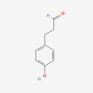 3-(4-Hydroxyphenyl)propanal chemical structure (CAS 20238-83-9)